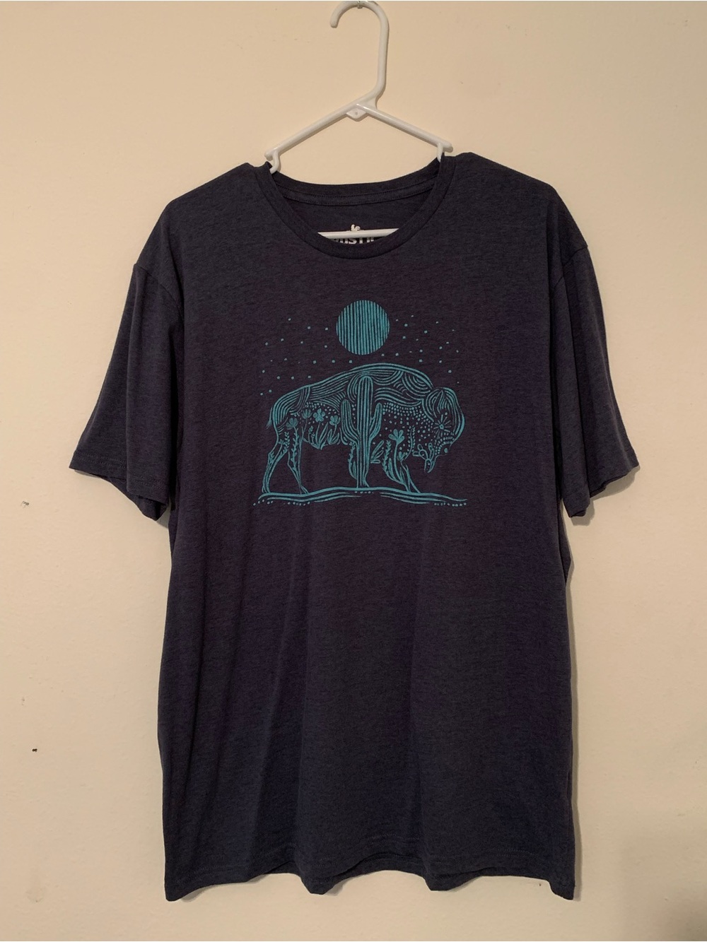 Women’s Blue Graphic Buffalo Tee - Unbranded